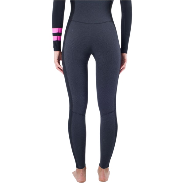2025 Hurley Femmes Plus 5/3mm à Capuche Chest Zip Combinaison Néoprène WFS0012544 - Black / Graphite